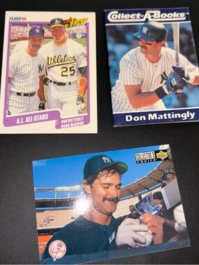 Don Mattingly Baseball Trading Cards - Blue/White Collector Set